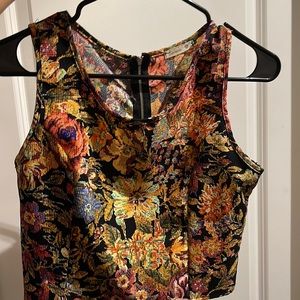 Soprano floral print crop top